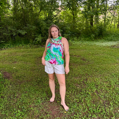 Women's Relaxed Full Length Cotton Tank Top | Hand-Dyed