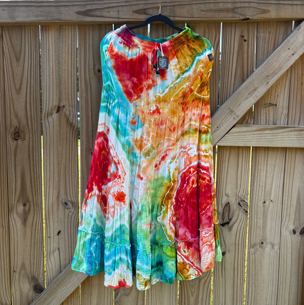 Take-Out Skirt | Small Rainbow – Hand-dyed Skirt for Women with Pockets