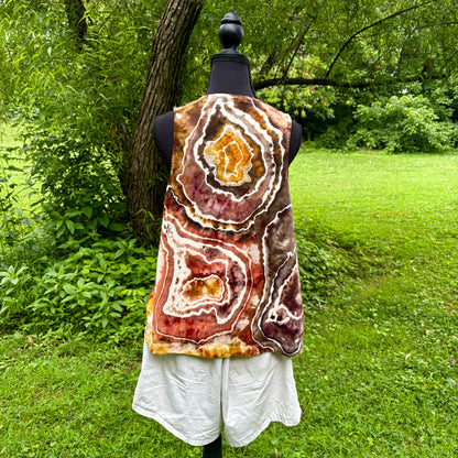 Women's Relaxed Full Length Cotton Tank Top | Hand-Dyed