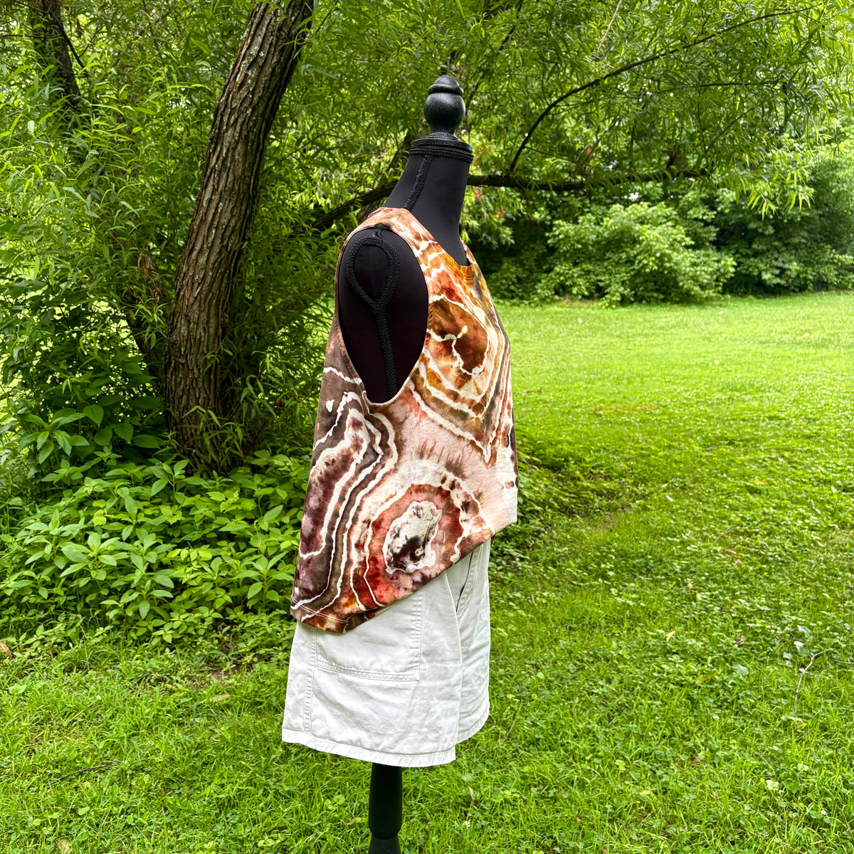 Women's Relaxed Full Length Cotton Tank Top | Hand-Dyed