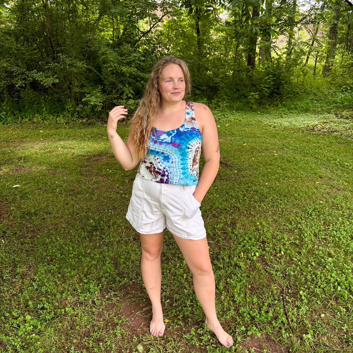 Women's Relaxed Hemp Cropped Tank | Hand-Dyed Organic Cotton