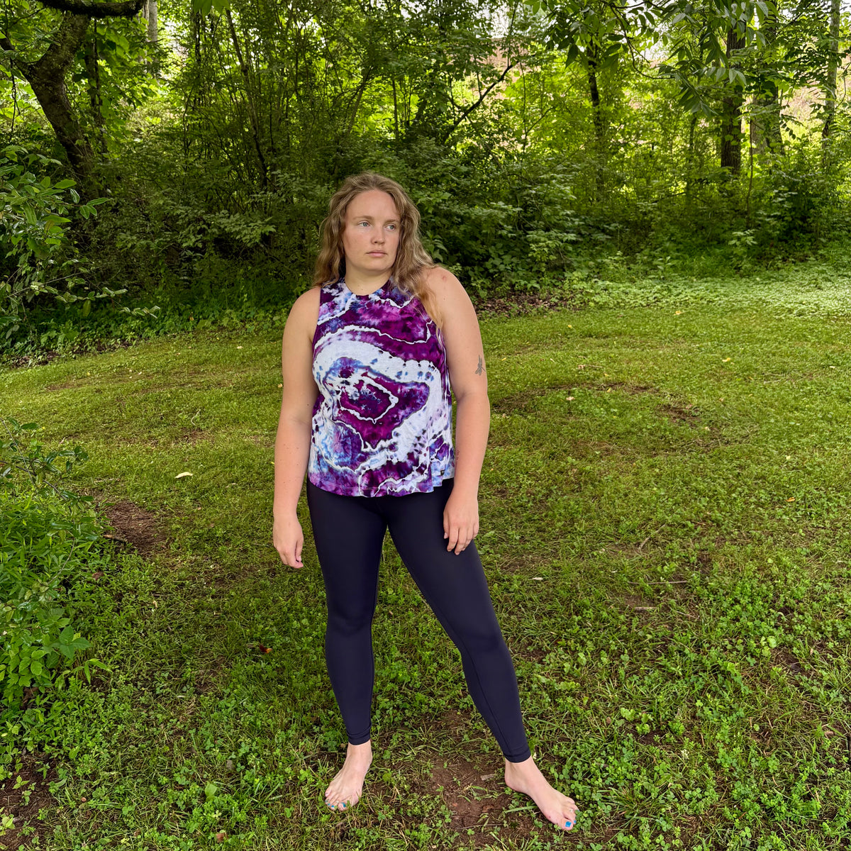 Women's Relaxed Full Length Cotton Tank Top | Hand-Dyed