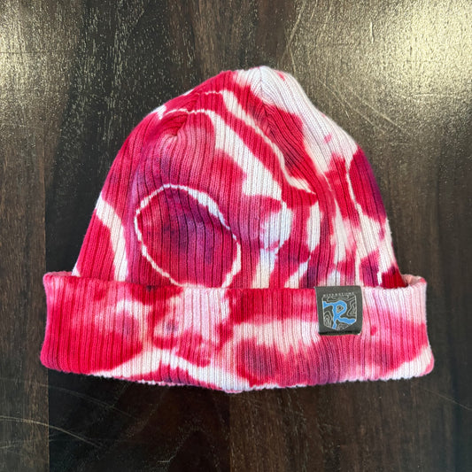 Riverstone Hand-Dyed Tie-Dye Beanie - Pink