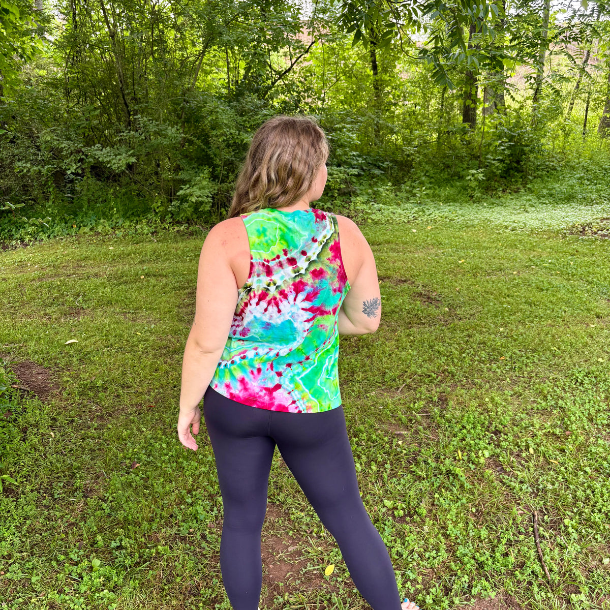 Women's Relaxed Full Length Cotton Tank Top | Hand-Dyed