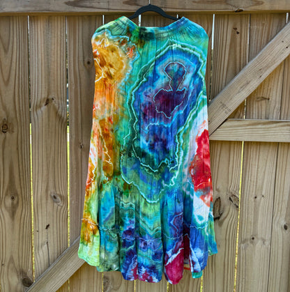 Take-Out Skirt | Small Rainbow – Hand-dyed Skirt for Women with Pockets