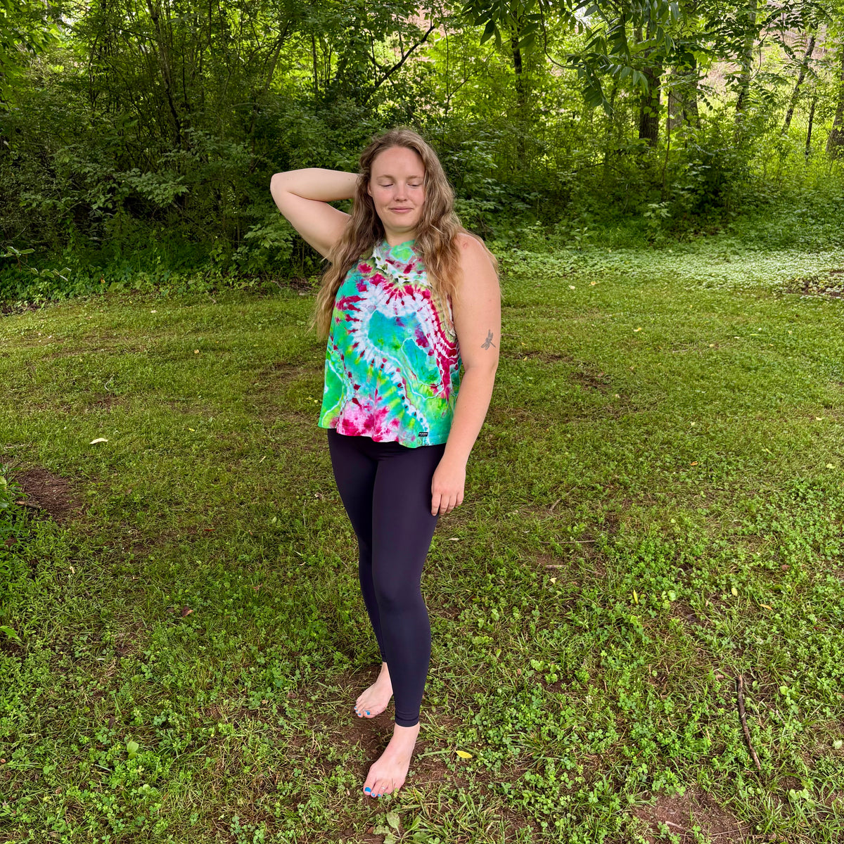 Women's Relaxed Full Length Cotton Tank Top | Hand-Dyed