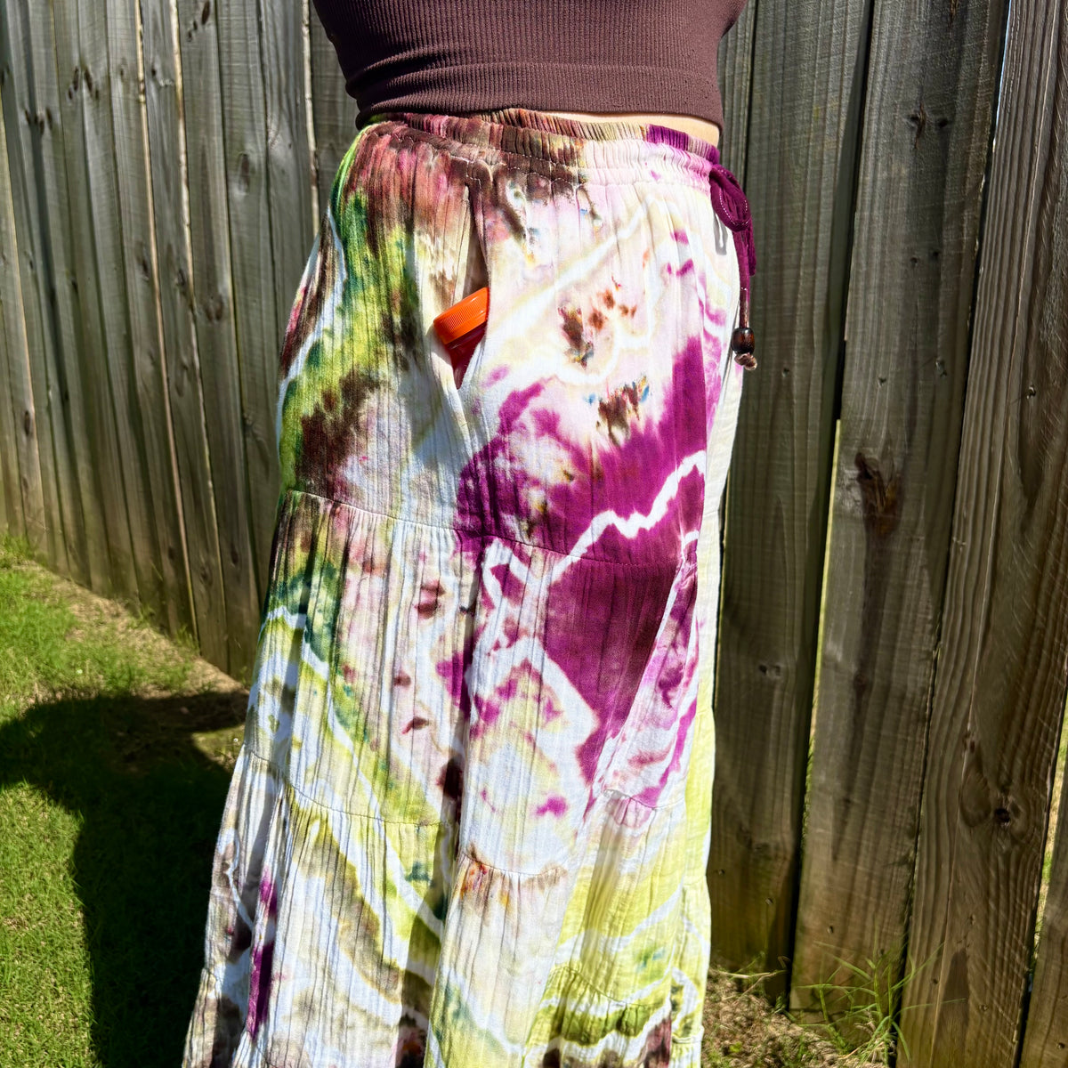Take-Out Skirt | Small Purple – Hand-dyed Skirt for Women with Pockets