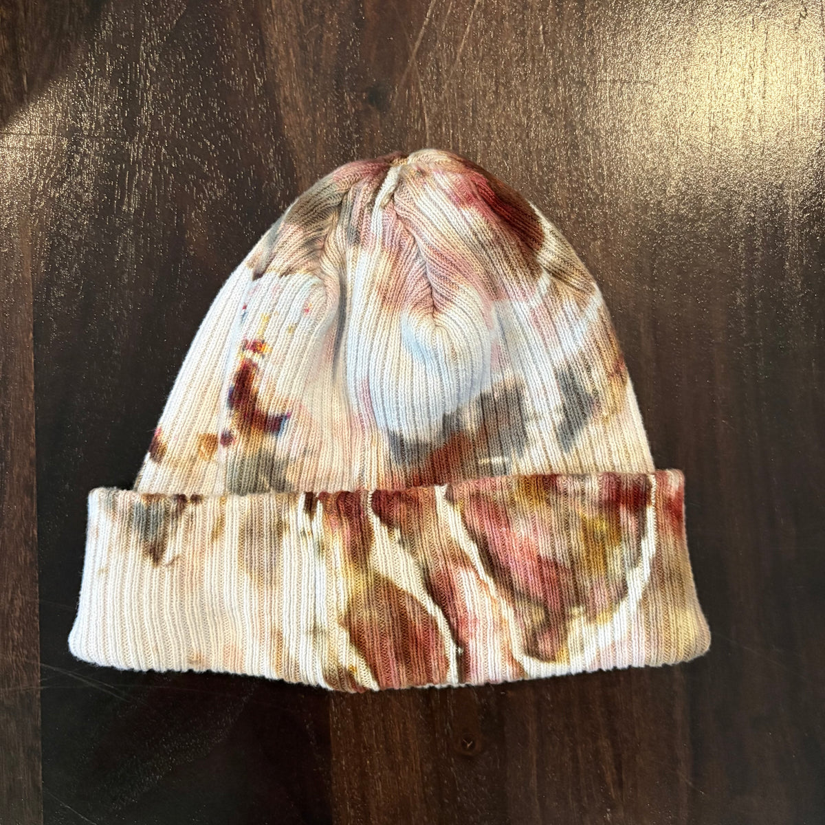 Riverstone Hand-Dyed Tie-Dye Beanie - Shitake Mushroom