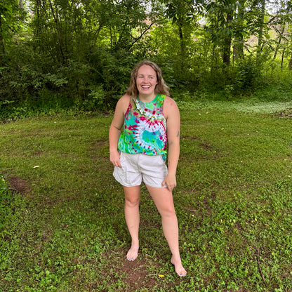 Women's Relaxed Full Length Cotton Tank Top | Hand-Dyed